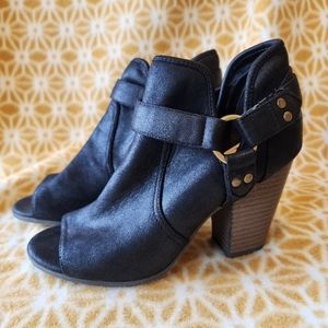 Fergalicious Open Toe heeled booties